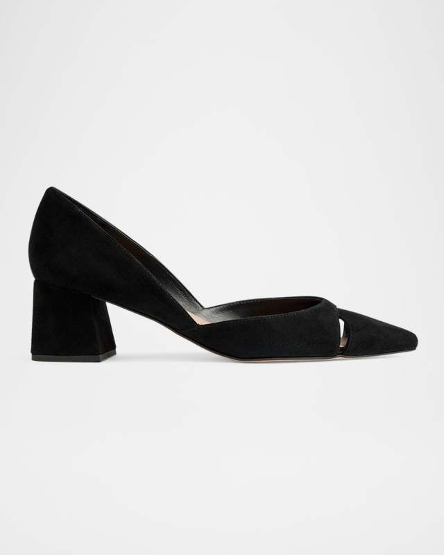 Cecile Cut Out Suede Pumps